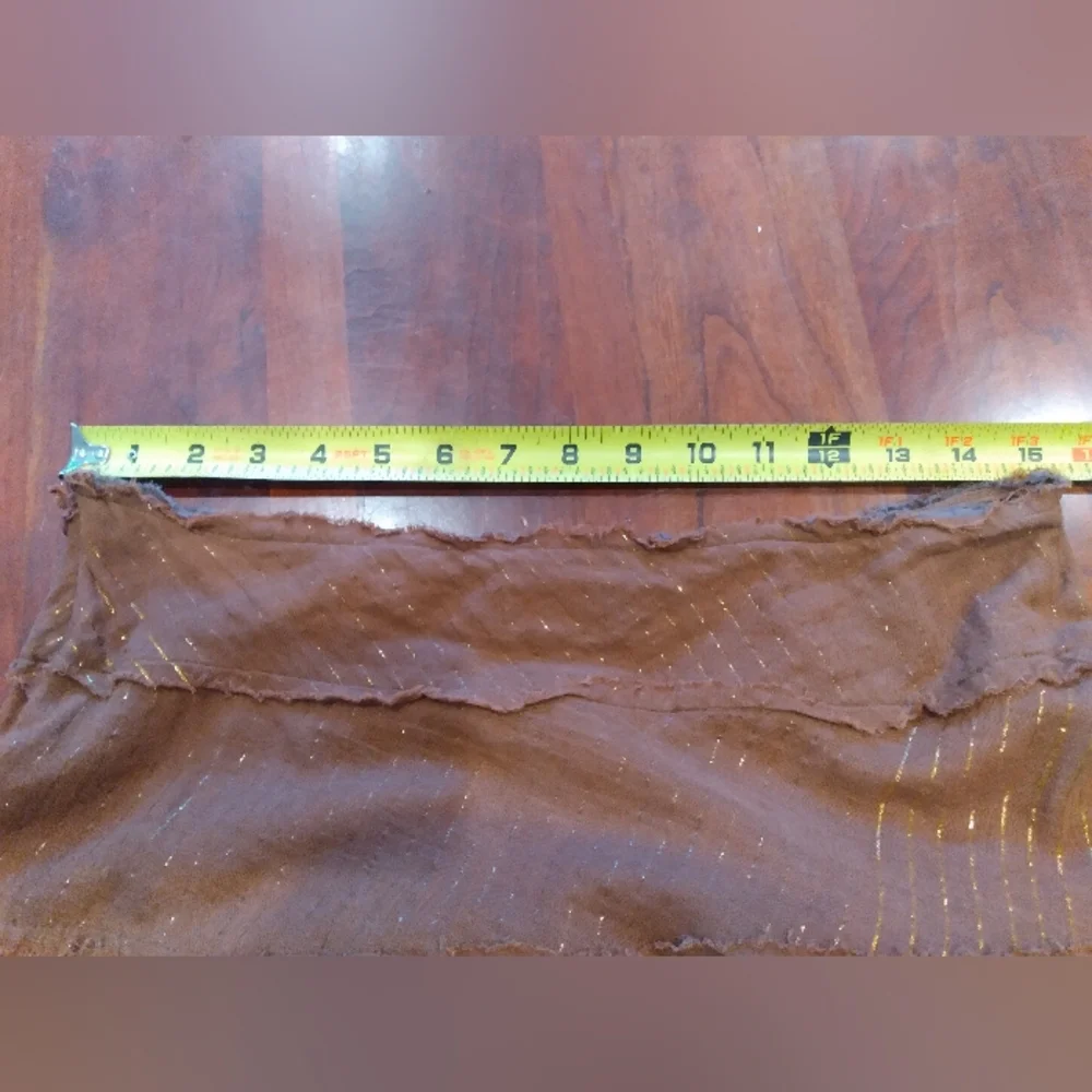 Uniform By John Paul Richard, Long Brown W Gold Thread & Embroidering, Size S - Picture 10 of 10